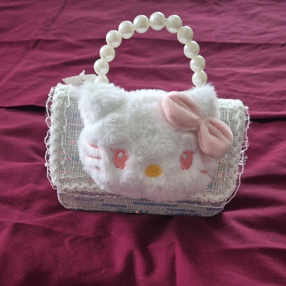 Hello Kitty Handbags - Hello Kitty White and Pink Clutch Rare. Very Firm On Price